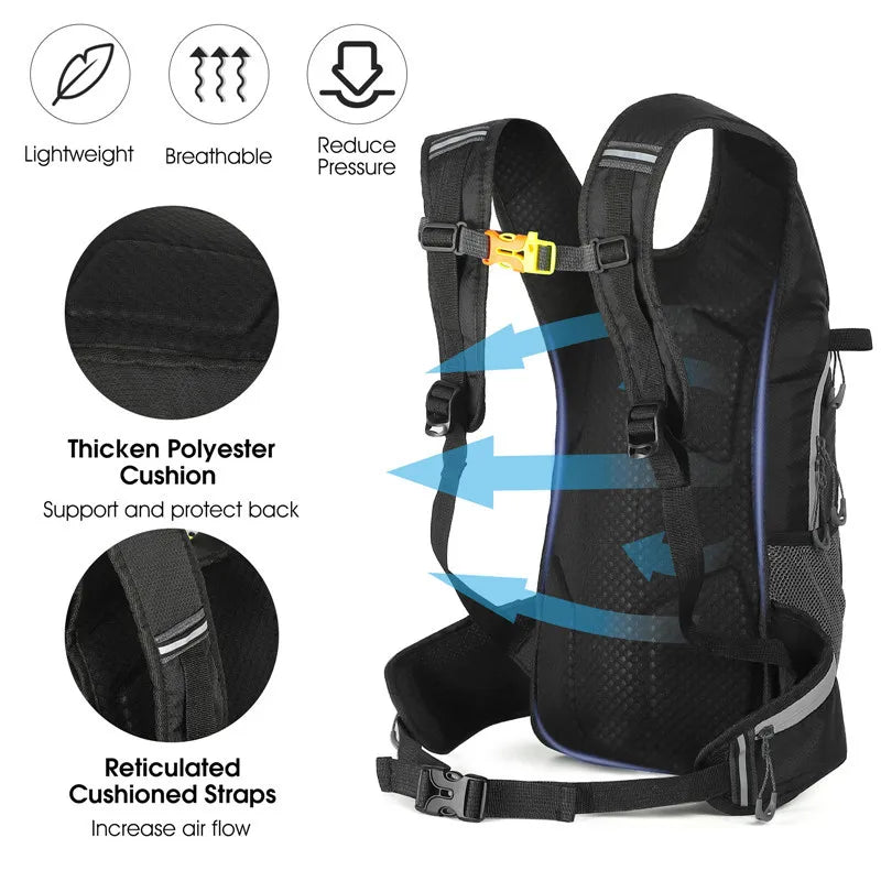 WEST BIKING 16L Cycling Backpack Waterproof Ultralight Bicycle Bag Outdoor Hydration Backpack