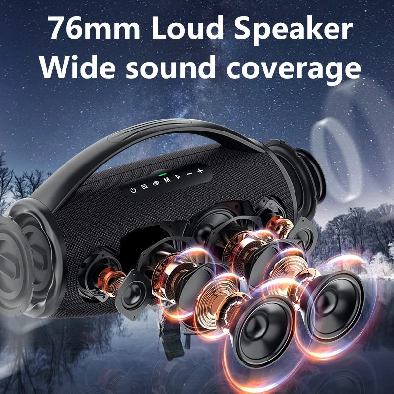 ZEALOT S97 80W Wireless Outdoor Portable Subwoofer Speaker, Dual Pairing, Fast Charging,16000mAh.