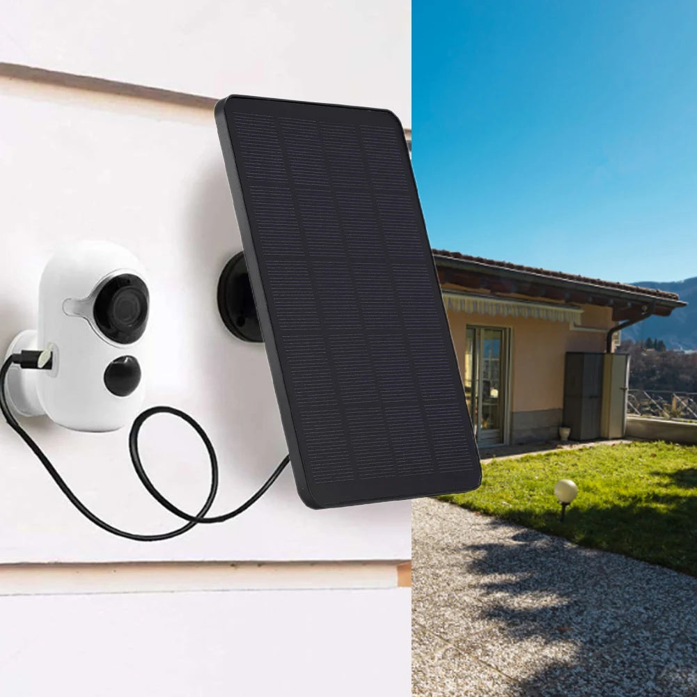 10W Solar Panel Solar Battery Charger 5V Micro USB Charging For IP Surveillance Camera