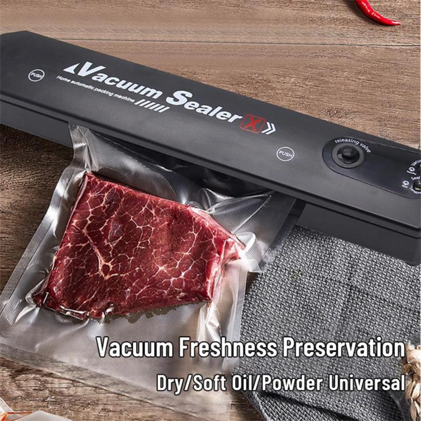 Highly efficient vacuum sealer machine designed for optimal food preservation - durable