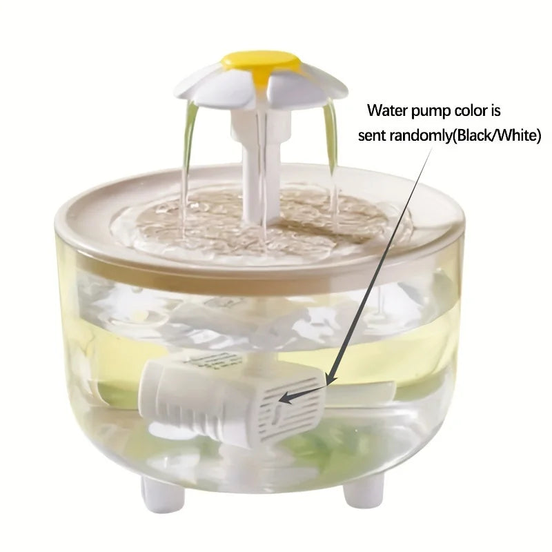 Pet Water Fountain Automatic Cat Drink Bowl Filter USB Electric Mute Pet Drinking Dispenser