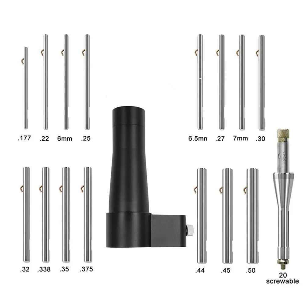 15 caliber boresight kit shooting training sight quick calibration set with red dot zeroing device