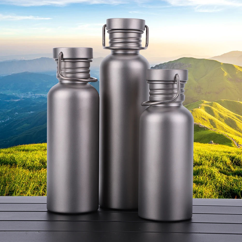 500/600/750ml Titanium Water Bottle Leak-Proof Lightweight Drinking Bottle Ultralight