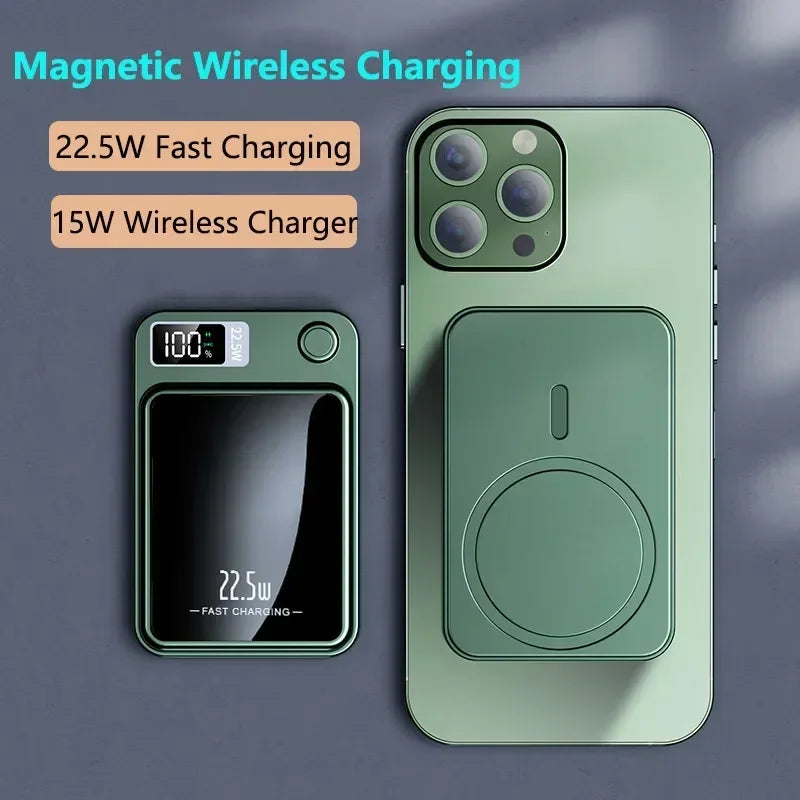 20000mAh Magnetic Qi Wireless Charger Power Bank 22.5W Fast Charging