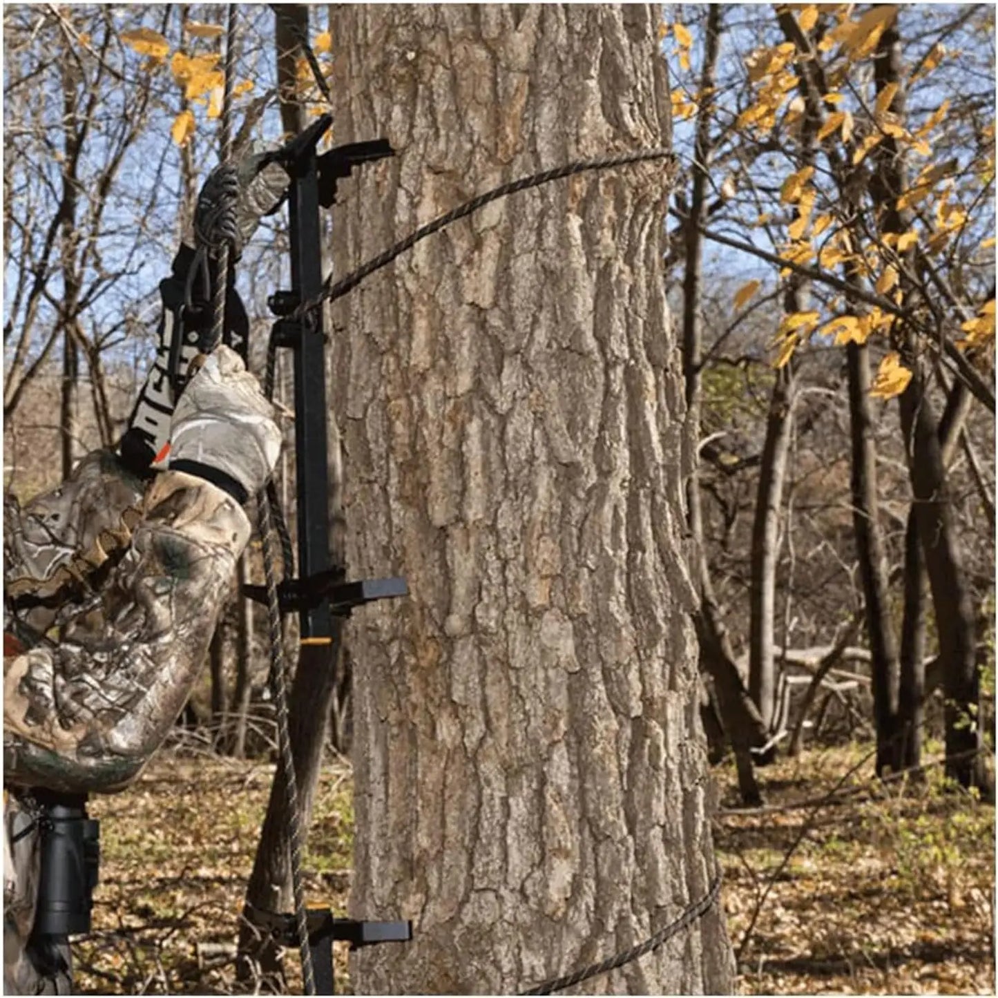 Climbing Sticks with Rope Cam Attachment, Hunting Gear Hunting Accessories for Tree Stands, Deer Stands, & Blinds