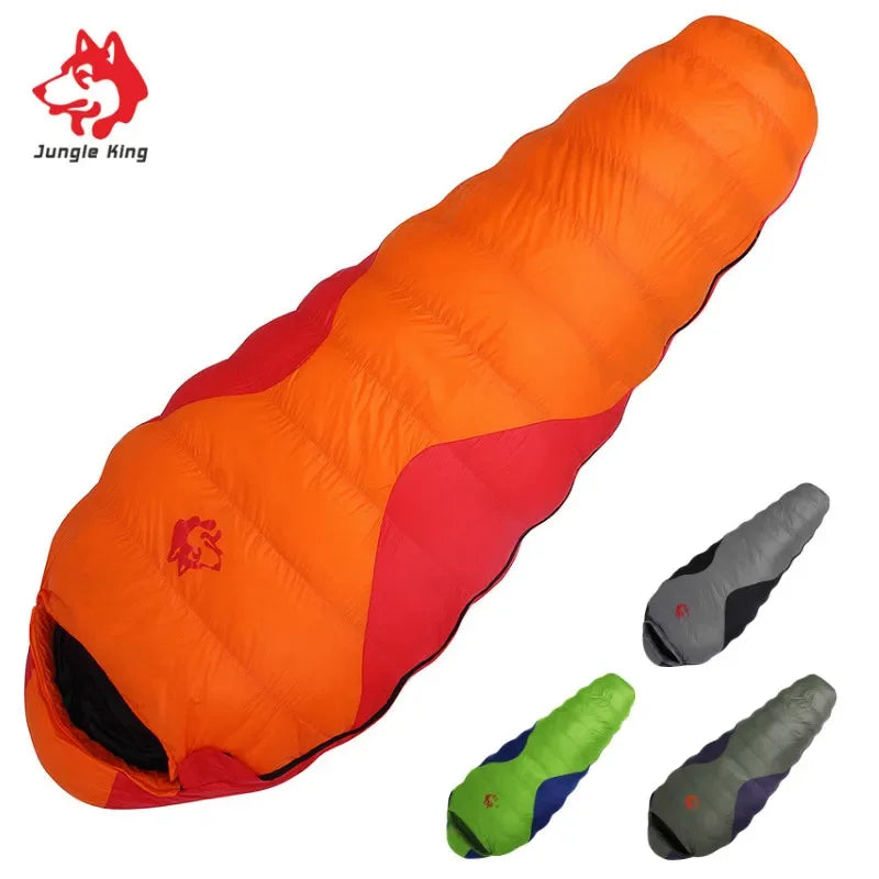 Jungle King Winter Ultra-Light Adult Outdoor 800g Down Sleeping Bag -25°C, Stitchable Camping Gear