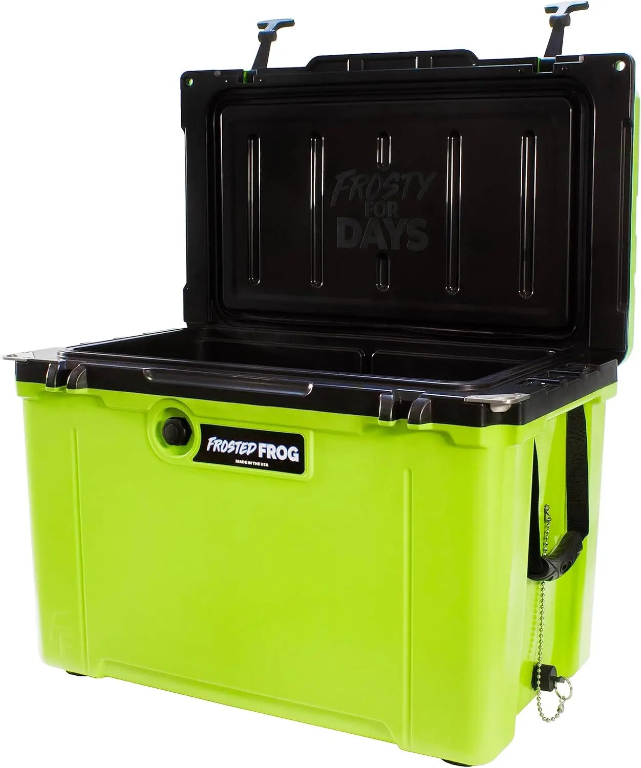 USA Frosted Frog Hyper-Light 54 Quart Hard Cooler Insulated Portable Ice Chest Box