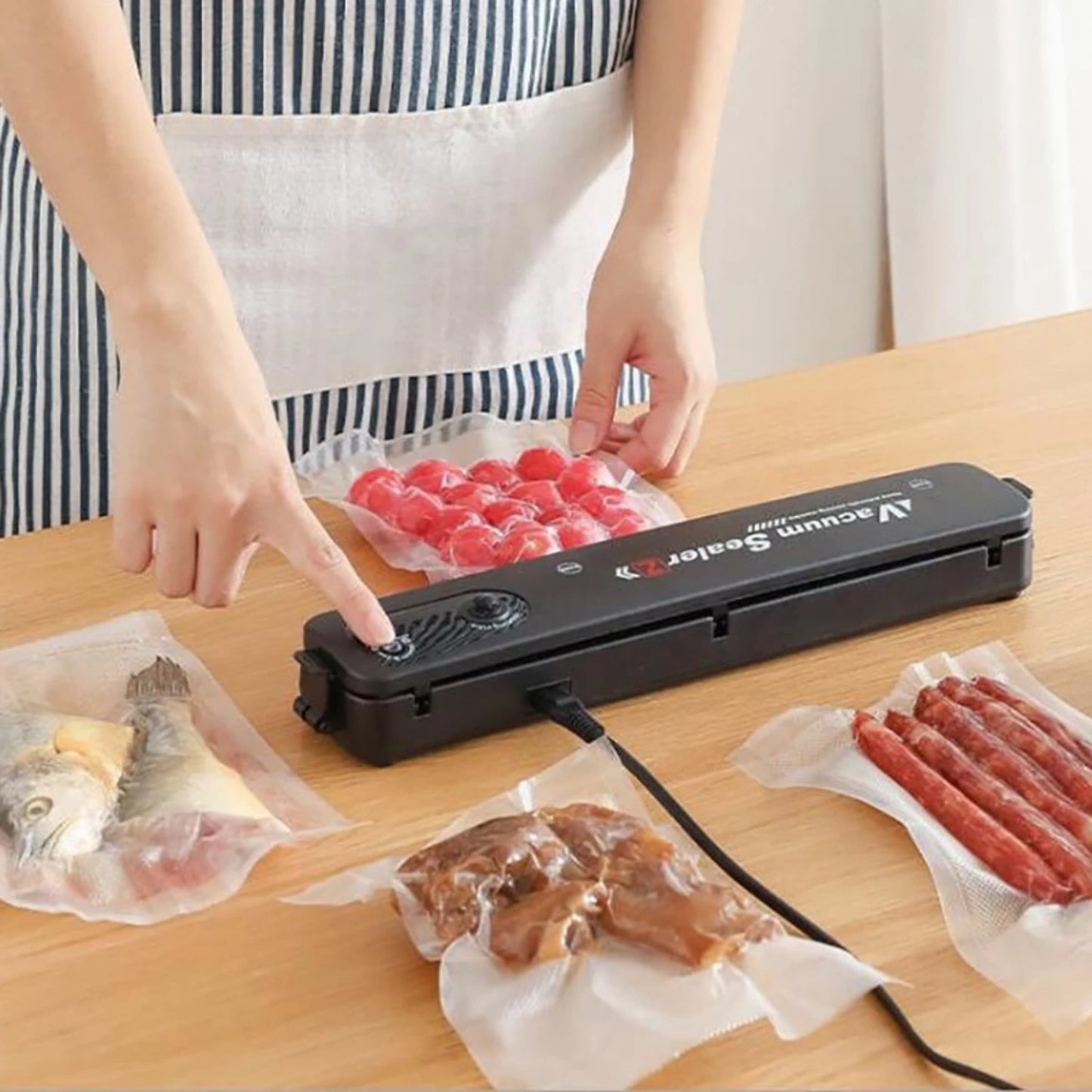 Highly efficient vacuum sealer machine designed for optimal food preservation - durable