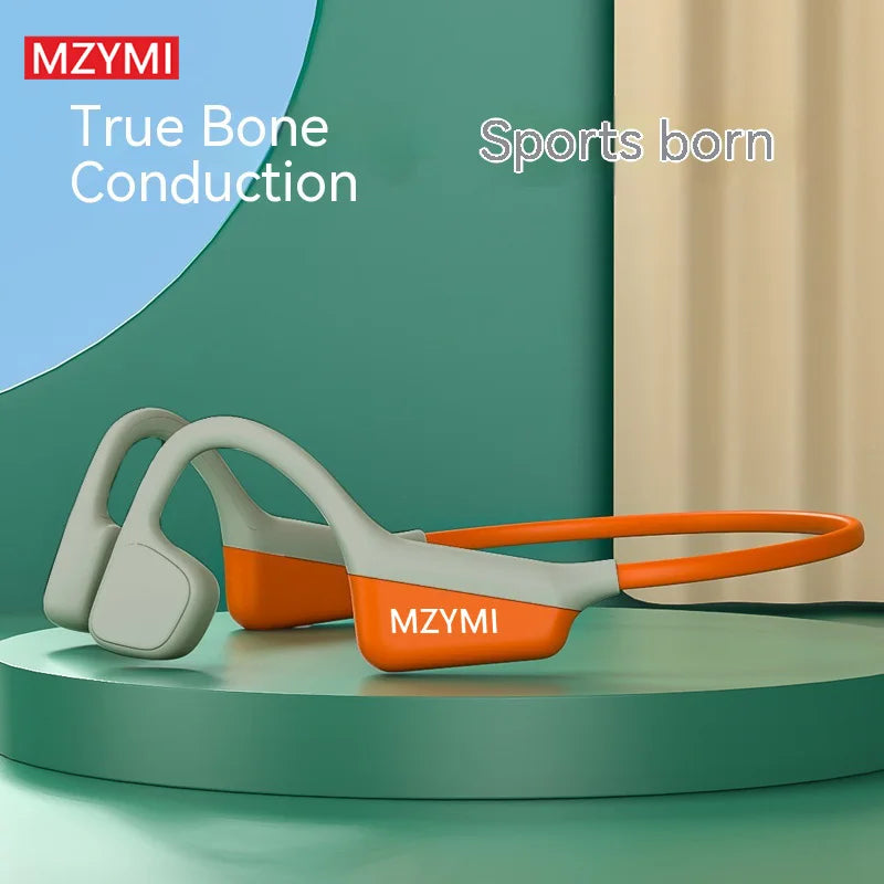 MZYMI A20 Bone Conduction Headphone Wireless Neckband Bluetooth Headset With Mic For Android iOS