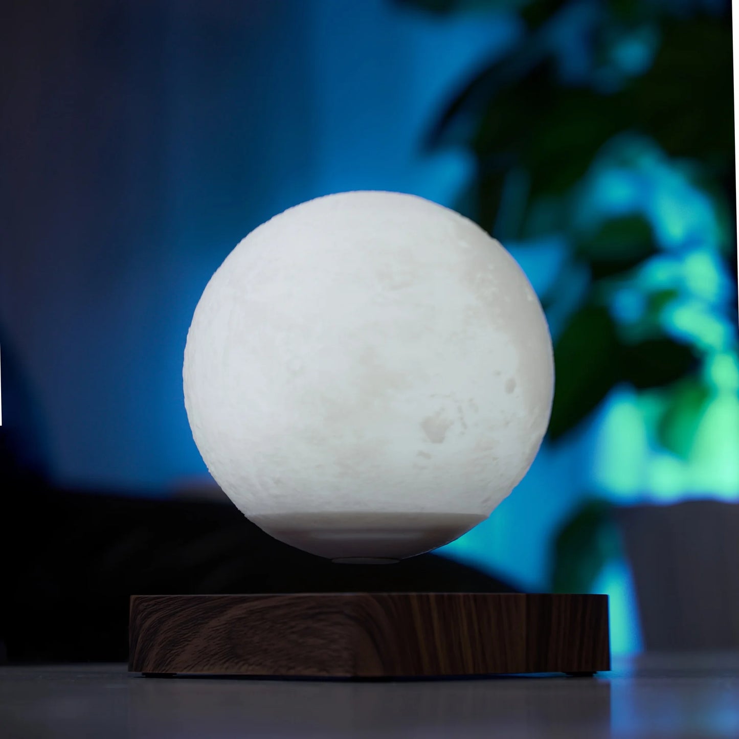 Levitating Moon Table Lamp, Magnetic Floating Night Light With 3 Lighting Modes