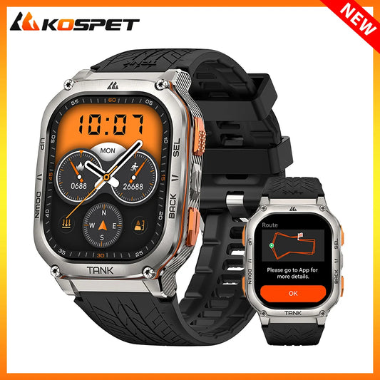 Original KOSPET TANK M3 Ultra GPS Smartwatches Men Waterproof Electronic Smart Watch AOD 480mAh