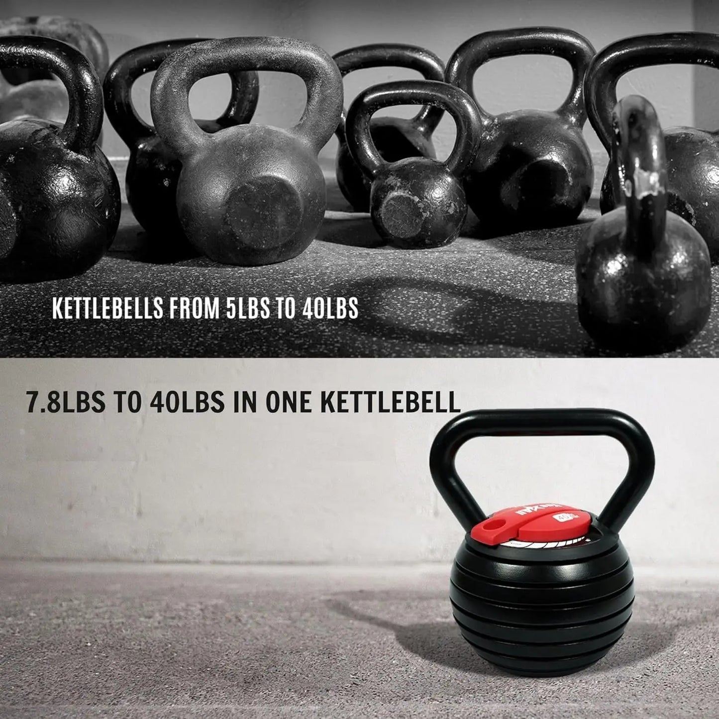 Adjustable Kettlebell Weight Set/Kettlebells Handle, Weight Plate Converter