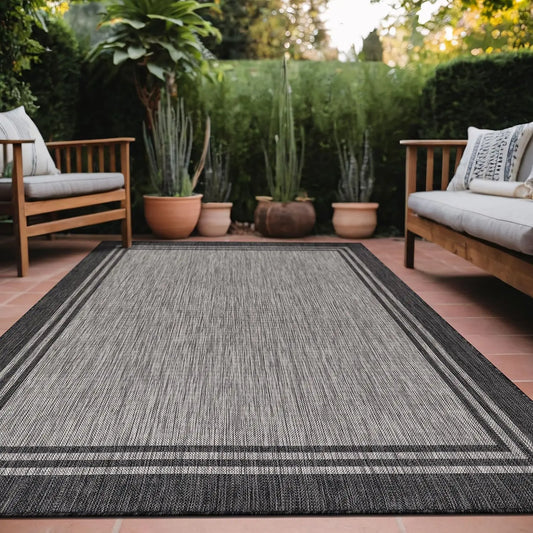 Comfort corner Outdoor Rug Washable Outside Carpet for Indoor Patio Porch Waterproof