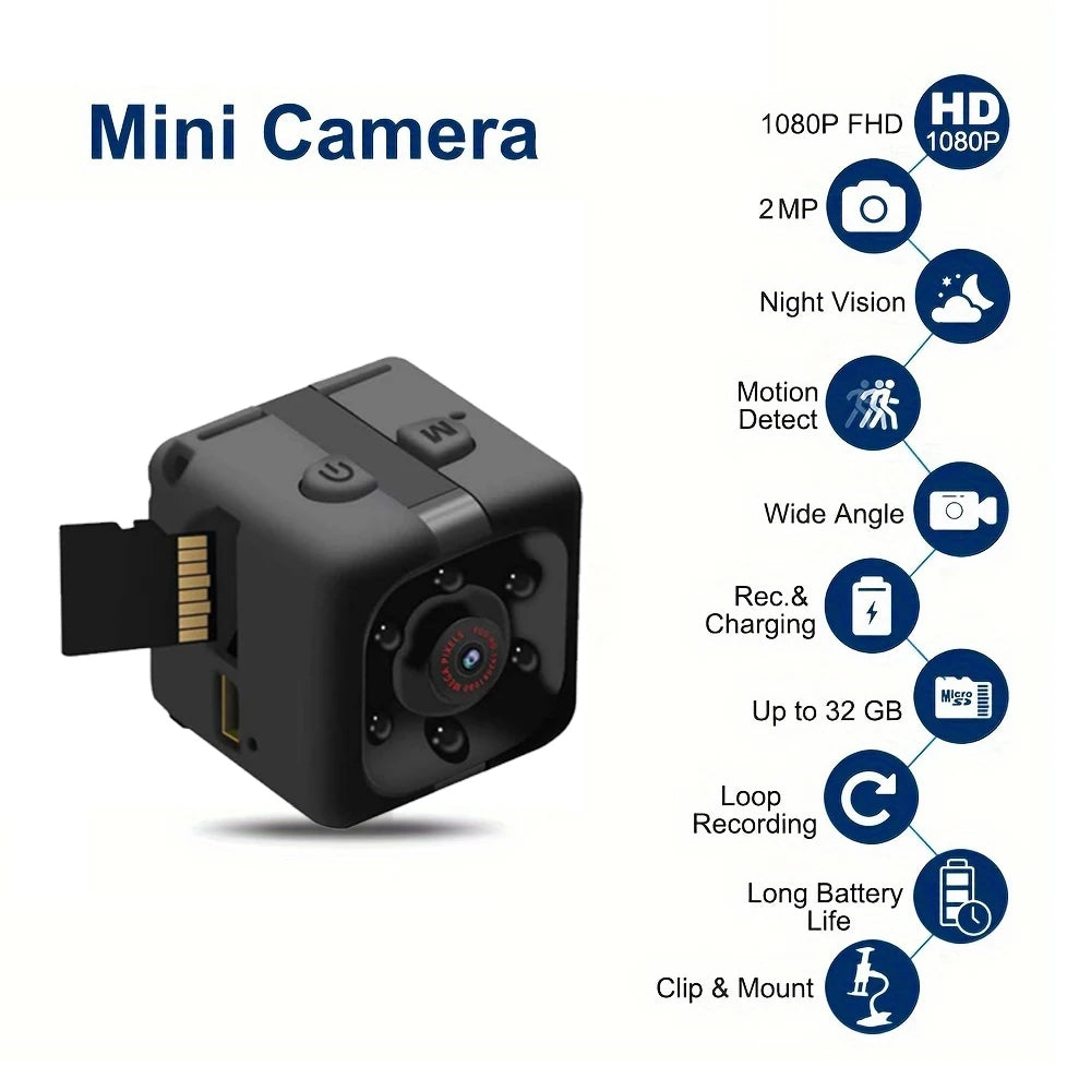 Mini Portable Camera With Video 1080P Full HD Security Camera Indoor/outdoor Surveillance Camera