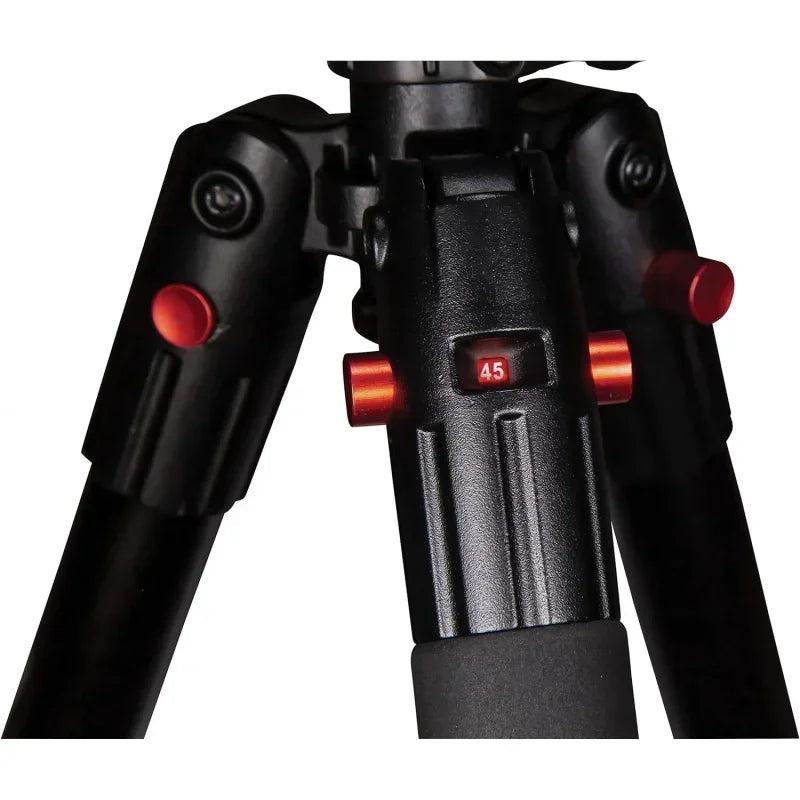 QWDeathGrip Aluminum Tripod with Durable Aluminum Frame,Lightweight,Stable Design,Bubble Level,Adjustable Legs,Shooting Rest