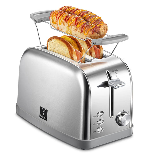 2 slice toaster, Retro Bagel Toaster Toaster with 7 Bread Shade Settings, 2 Extra Wide Slots