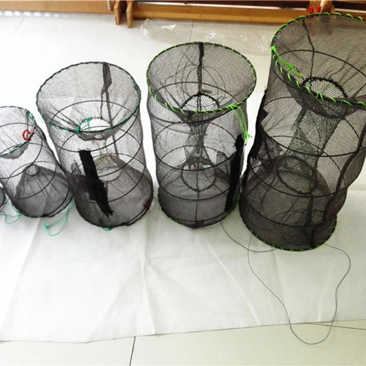 Fishing Net Mesh Fish Cage Foldable Reusable Fishing Nets Universal for All Types Fish