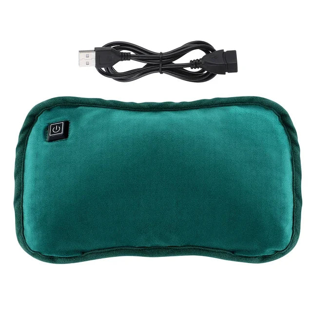 Portable USB Heated Hand Warmer Pouch – Reusable Body & Foot Warmer for Winter