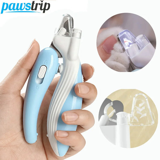 Professional Pet Nail Clippers LED Light Pet Claw Grooming Scissors for Dogs Cats Small Animals