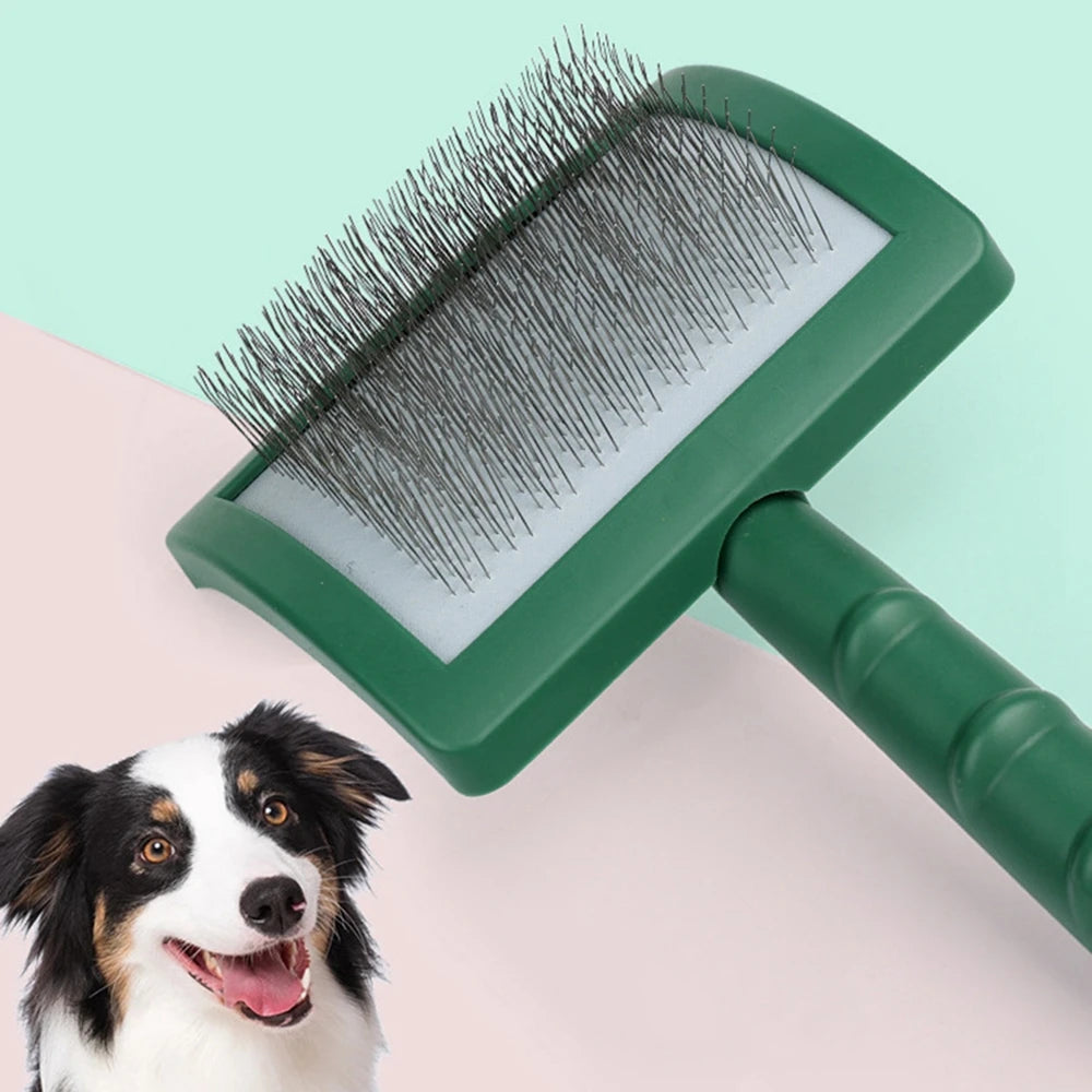 New Extra Long Pin Slicker Brush for Large Dog Matted Hair Grooming Wire Brush for Pets Shedding