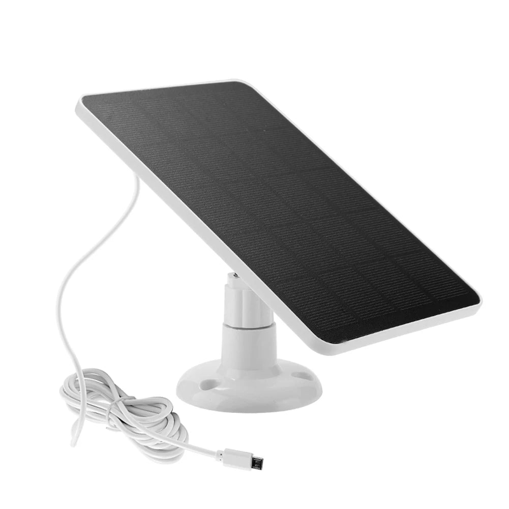 10W Solar Panel Solar Battery Charger 5V Micro USB Charging For IP Surveillance Camera