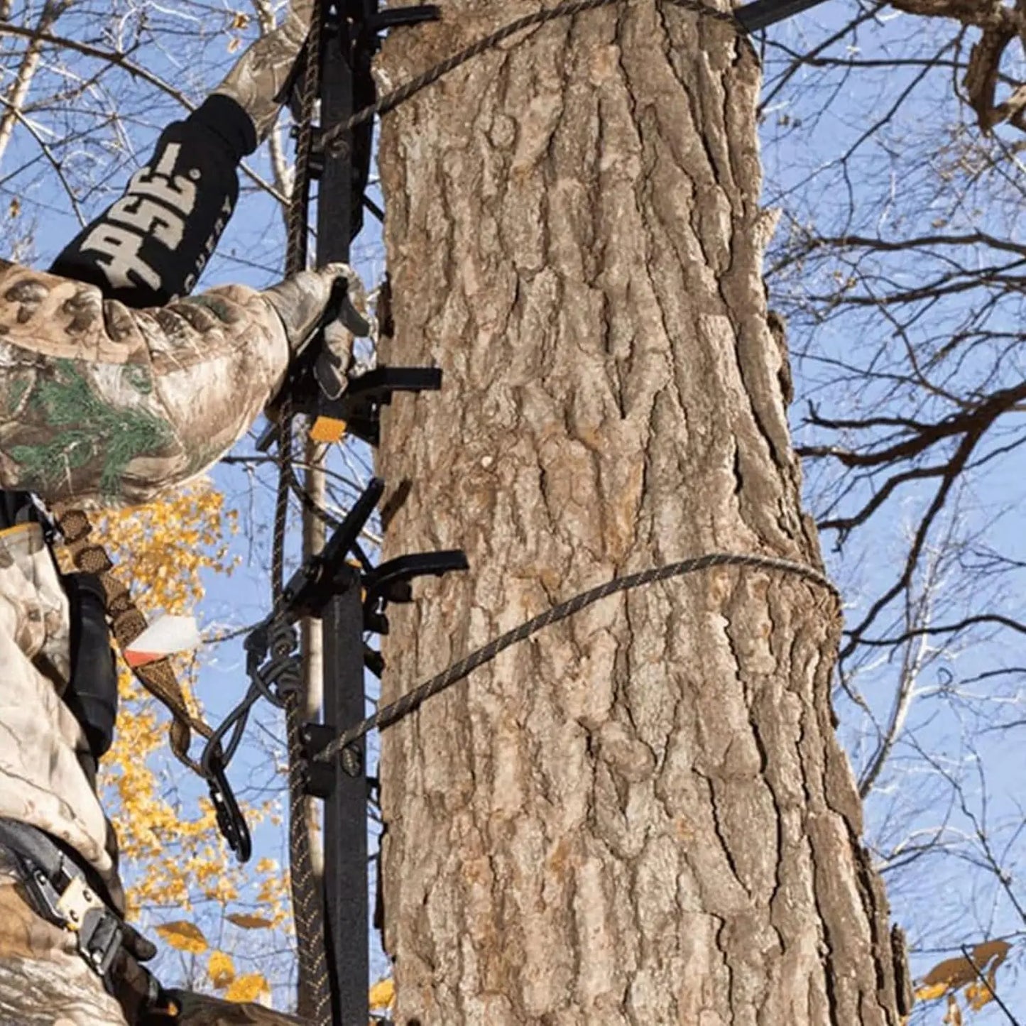 Climbing Sticks with Rope Cam Attachment, Hunting Gear Hunting Accessories for Tree Stands, Deer Stands, & Blinds