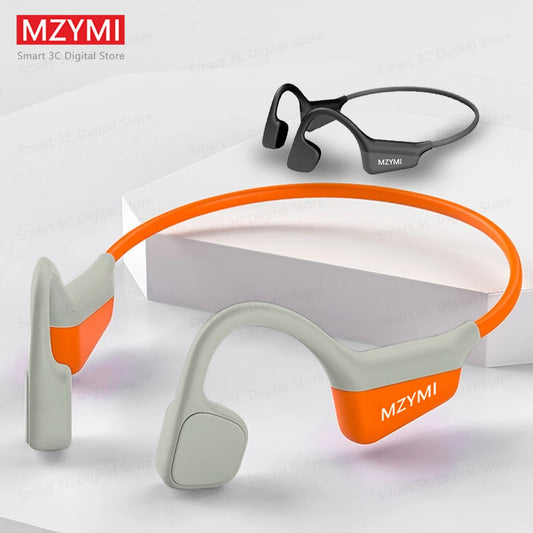 MZYMI A20 Bone Conduction Headphone Wireless Neckband Bluetooth Headset With Mic For Android iOS