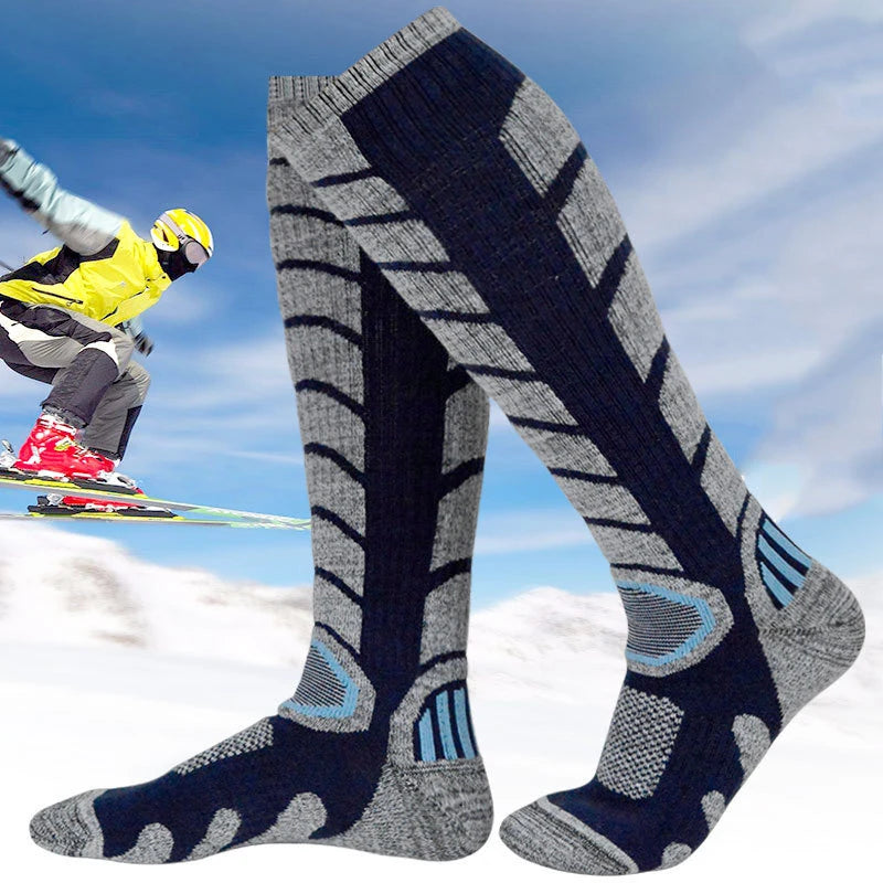 Merino Wool Thermal Ski Socks for Men Women  Outdoor Sports Performance Stocking Hiking