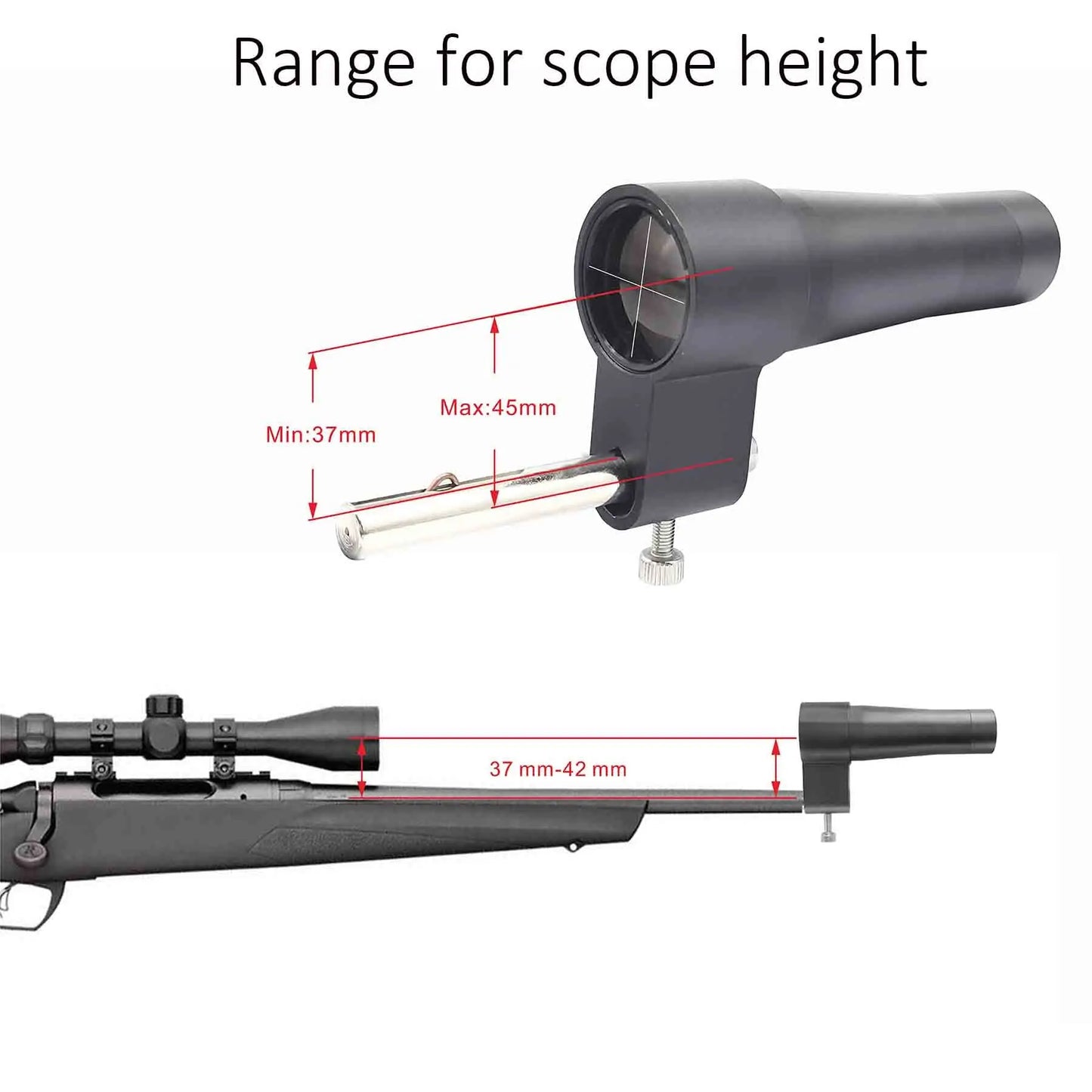 15 caliber boresight kit shooting training sight quick calibration set with red dot zeroing device