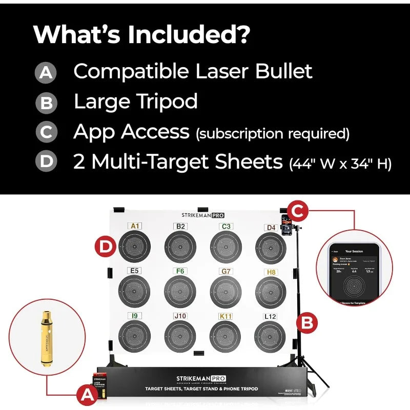 Pro Advanced Dry-Fire Laser Training System - Target Shooting Practice for Shotguns & Rifles