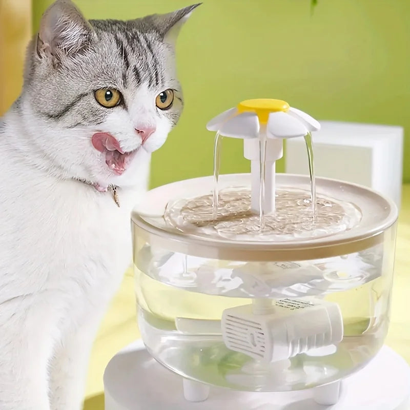 Pet Water Fountain Automatic Cat Drink Bowl Filter USB Electric Mute Pet Drinking Dispenser