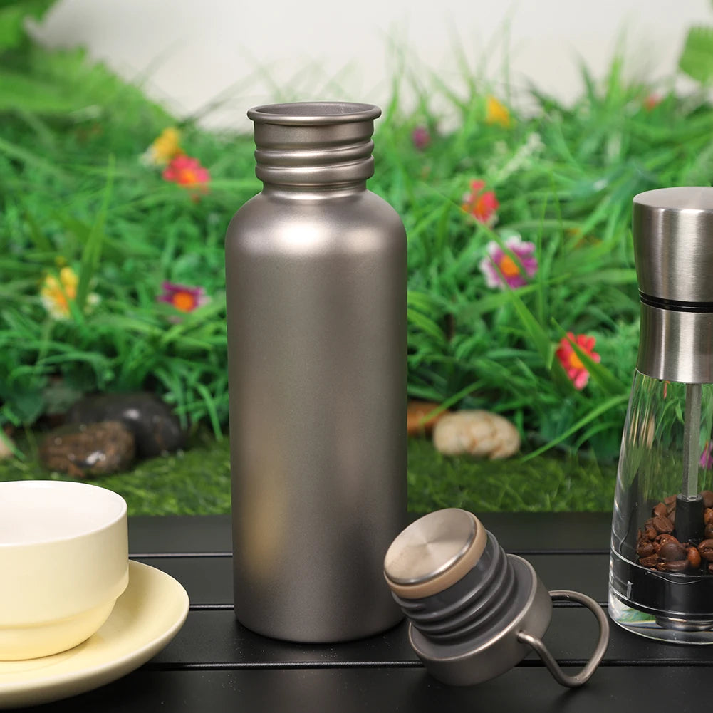 500/600/750ml Titanium Water Bottle Leak-Proof Lightweight Drinking Bottle Ultralight