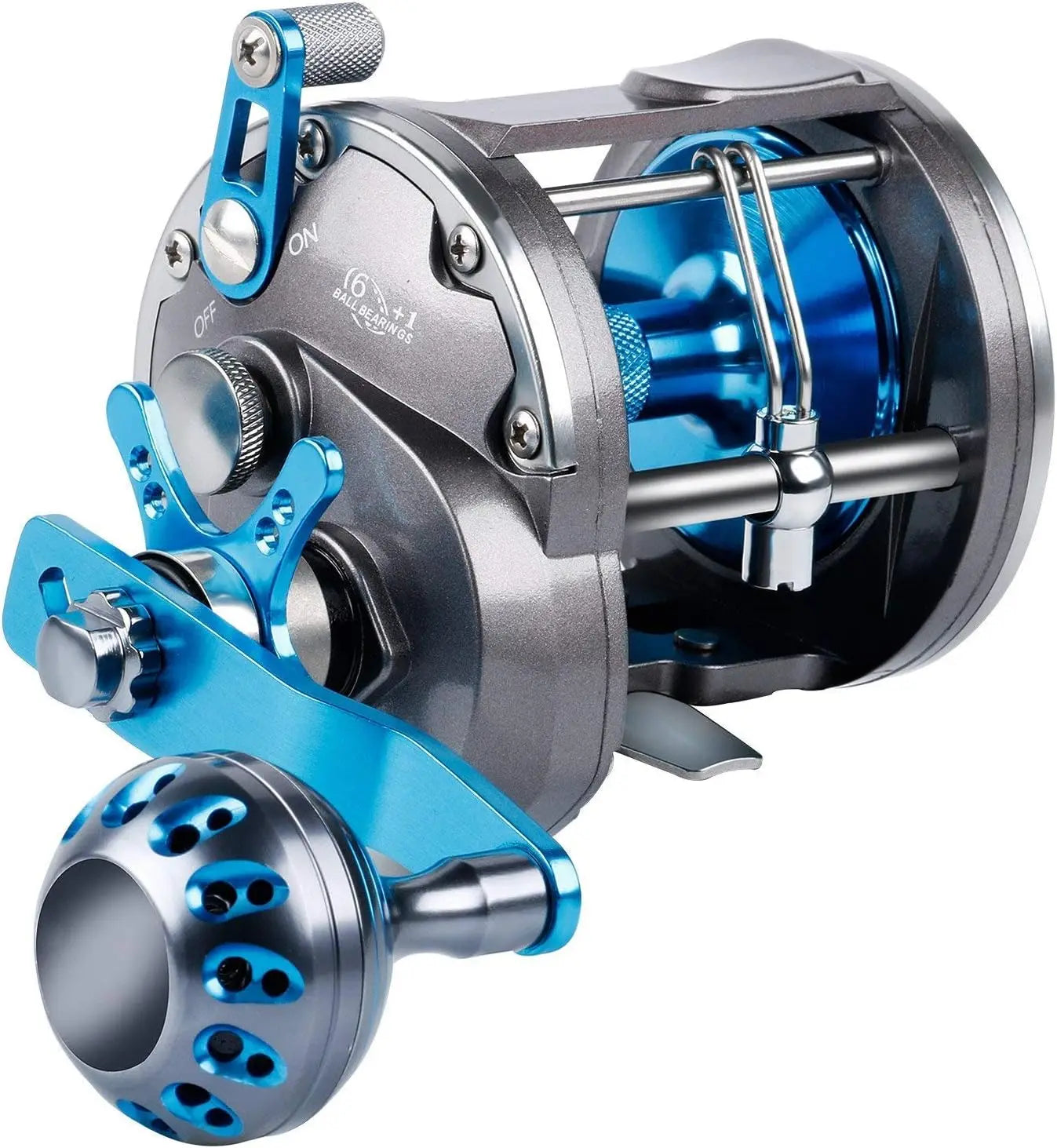 Reel Saltwater Level Wind Reels, Drag Reels Boat Fishing Ocean Fishing for Sea Bass Grouper Salmon