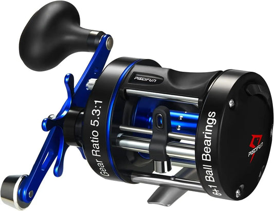 Chaos XS Baitcasting, Reinforced Metal Body Round Baitcaster, Smooth Powerful Saltwater