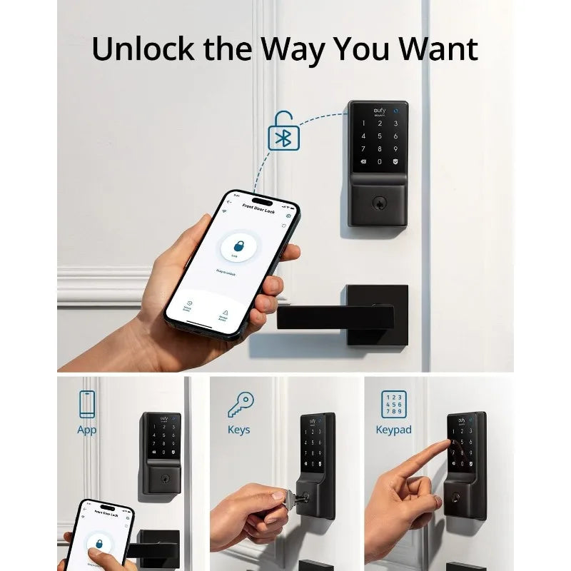 eufy Security Smart Lock C210,Keyless Entry Door Lock,Built-in WiFi Deadbolt,Smart Door Lock